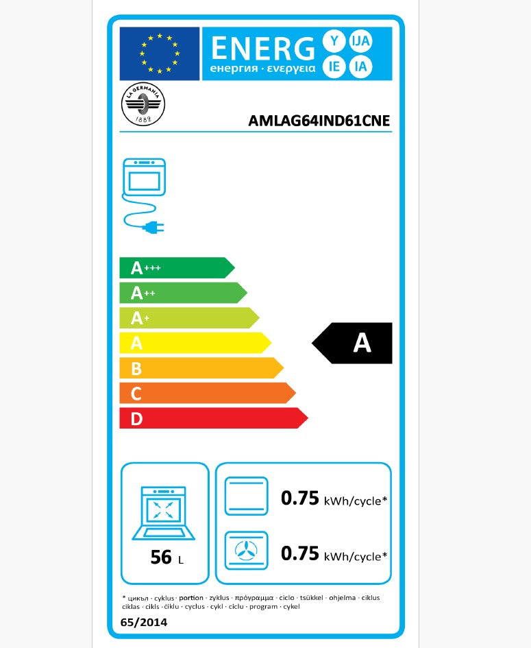 
                  
                    AMLAG64IND61CNE inductie fornuis 60cm
                  
                